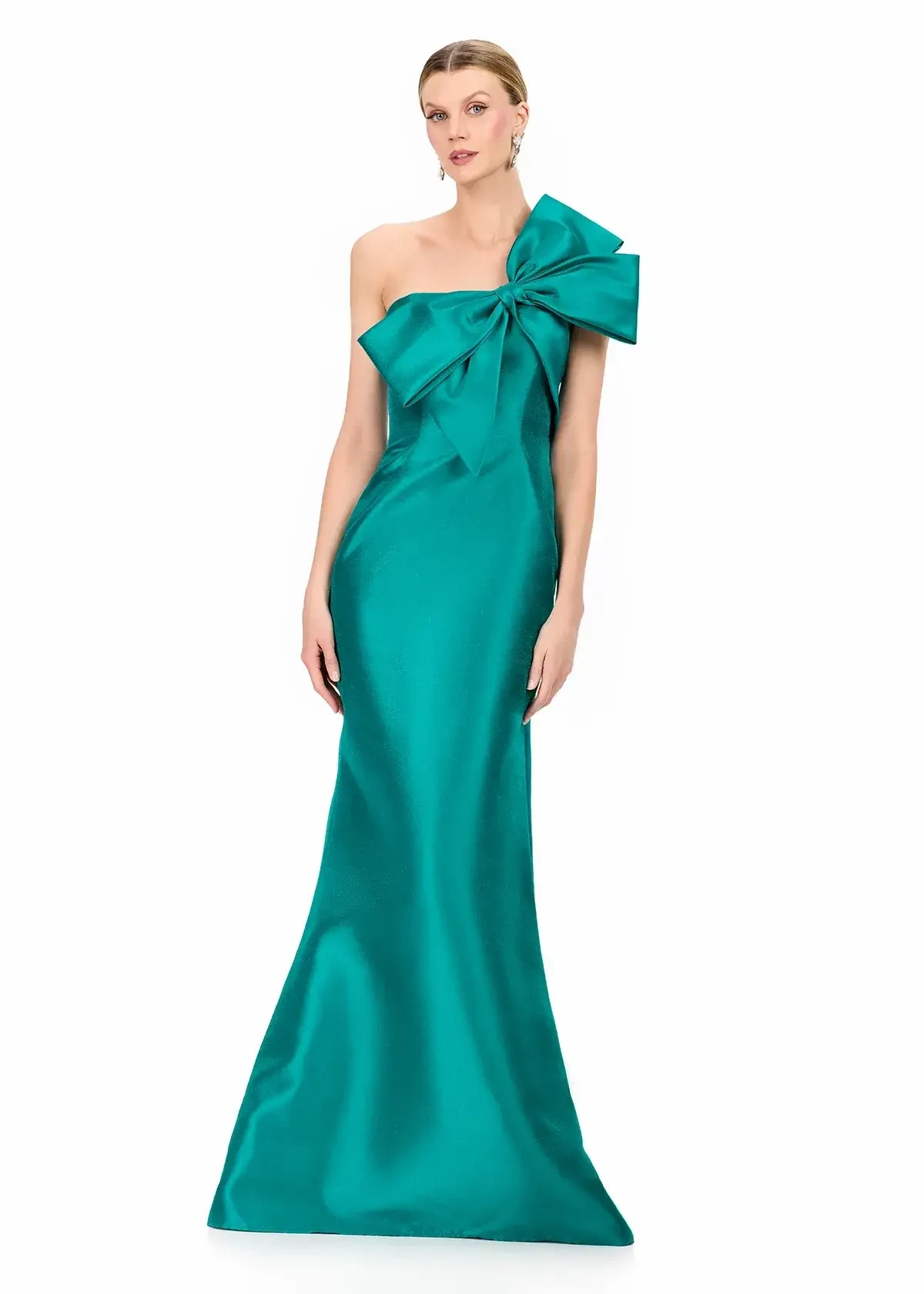 ashley lauren evening dress jade color