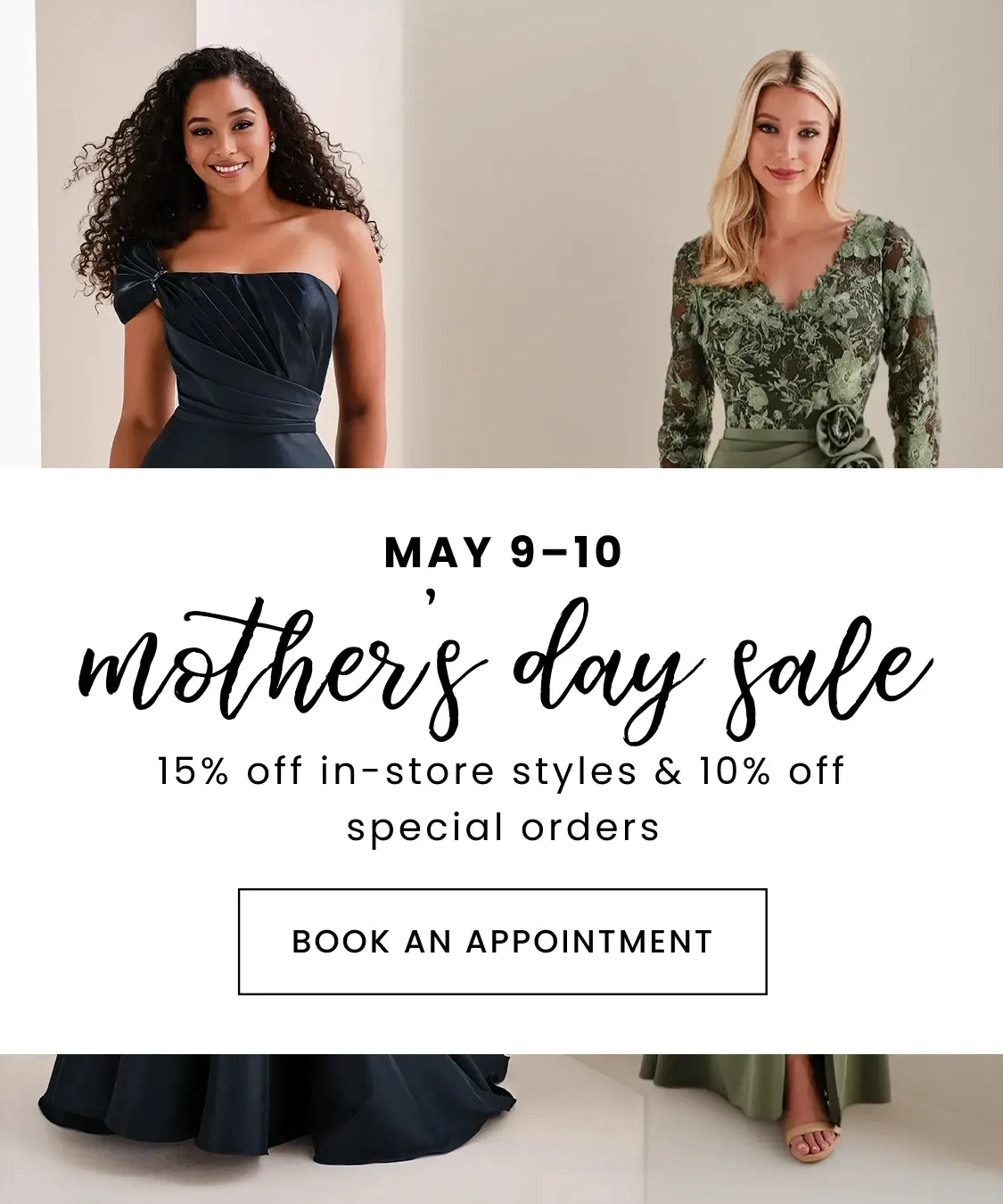mothers day weekend sale banner 2026